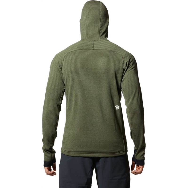 Mountain Hardwear Mens Polartec Power Grid Full Zip Hoody-2